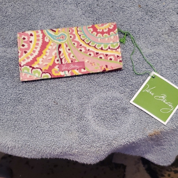 Vera Bradley Colorful Capri Melon Checkbook Cover - Picture 1 of 4